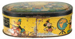 DANISH TIN WITH MULTIPLE SCENES OF MICKEY, MINNIE AND PLUTO.