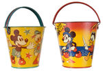 "HAPPYNAK" ENGLISH SAND PAIL PAIR.