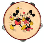 MICKEY AND MINNIE MOUSE TAMBOURINE.