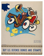 DISNEY INSIGNIA WAR BONDS AND STAMPS POSTER - 202nd COAST ARTILLERY.