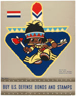 DISNEY INSIGNIA WAR BONDS AND STAMPS POSTER - 72nd FIGHTER SQUADRON.