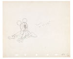 BRAVE LITTLE TAILOR PRODUCTION DRAWING TRIO FEATURING MICKEY & MINNIE MOUSE.