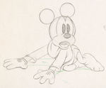 BRAVE LITTLE TAILOR PRODUCTION DRAWING TRIO FEATURING MICKEY & MINNIE MOUSE.