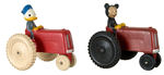 MICKEY MOUSE/DONALD DUCK TRACTORS BY SUN RUBBER.