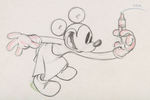 THE WORM TURNS PRODUCTION DRAWING FEATURING MICKEY MOUSE.