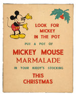 "MICKEY MOUSE MARMALADE" RARE STORE SIGN.