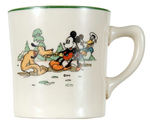 MICKEY & MINNIE MOUSE/DONALD DUCK/PLUTO PATRIOT CHINA MUG/DISH.