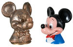 MICKEY MOUSE BUST BANK WITH ORIGINAL FACTORY MOLD.