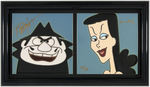 BORIS & NATASHA LIMITED EDITION ART TILES SIGNED BY ARTIST  PAUL VOUGHT & VOICE ACTOR JUNE FORAY.