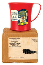 CAPTAIN MIDNIGHT OVALTINE PREMIUM MUG IN ORIGINAL MAILER.