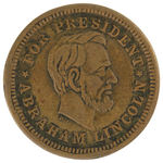 LINCOLN 1864 CAMPAIGN TOKEN TRIO.