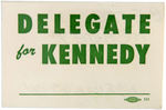 PAIR OF JOHN KENNEDY 1960 CONVENTION ITEMS.