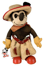 COWBOY MICKEY MOUSE DOLL BY KNICKERBOCKER (SIZE VARIETY).