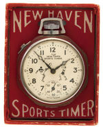 "THE NEW HAVEN SPORTS TIMER" BOXED STOPWATCH.