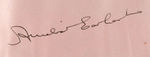 AMELIA EARHART SIGNATURE IN AUTOGRAPH ALBUM.