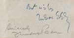 AMELIA EARHART SIGNATURE IN AUTOGRAPH ALBUM.