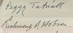 AMELIA EARHART SIGNATURE IN AUTOGRAPH ALBUM.