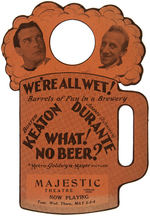 BUSTER KEATON & JIMMY DURANTE "WHAT! NO BEER?" MOVIE PROMOTIONAL DOOR HANGER.