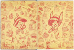 WALT DISNEY SIGNED "PINOCCHIO" HARDCOVER BOOK.