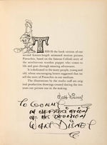 WALT DISNEY SIGNED "PINOCCHIO" HARDCOVER BOOK.