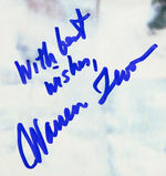 WARREN ZEVON SIGNED "A QUIET NORMAL LIFE: THE BEST OF WARREN ZEVON" LP ALBUM COVER.