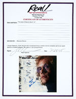 WARREN ZEVON SIGNED "A QUIET NORMAL LIFE: THE BEST OF WARREN ZEVON" LP ALBUM COVER.