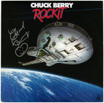 CHUCK BERRY SIGNED "ROCK IT" LP ALBUM COVER.