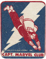 "CAPTAIN MARVEL CLUB" RECTANGULAR PATCH.