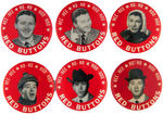 EARLY TV COMEDIAN "RED BUTTONS" SIX OF ELEVEN KNOWN IN SET.