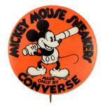 "MICKEY MOUSE SNEAKERS" RARE AD BUTTON.