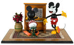 MICKEY AND MINNIE MOUSE ONE-OF-A-KIND FOLK ART CREATION BY KEITH KAONIS.