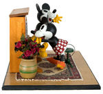 MICKEY AND MINNIE MOUSE ONE-OF-A-KIND FOLK ART CREATION BY KEITH KAONIS.