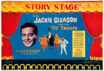 "STORY STAGE STARRING JACKIE GLEASON AND HIS TV TROUPE" BOXED PUNCH-OUT DOLLS AND STAGE.