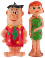 FLINTSTONE CHARACTERS LOT OF FOUR VINYL DOLLS.