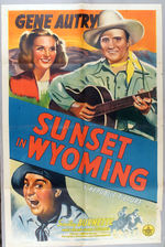 "GENE AUTRY/SUNSET IN WYOMING" MOVIE POSTER.