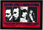 BILL GRAHAM CONCERT POSTER BG-200 FEATURING CROSBY, STILLS, NASH & YOUNG.