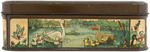 "DISNEYLAND" LARGE BELGIAN BISCUIT TIN INCLUDING MANY SILL SYMPHONIES CHARACTERS.