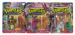 "TEENAGE MUTANT NINJA TURTLES" CARDED ACTION FIGURE LOT.