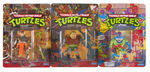 "TEENAGE MUTANT NINJA TURTLES" CARDED ACTION FIGURE LOT.