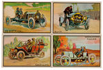 "ANTIQUE AUTOS 3-D PICTURE CARDS" BOWMAN SET WITH WRAPPER & GLASSES.