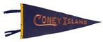 “CONEY ISLAND” FELT PENNANT TRIO.