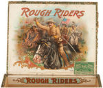 "ROUGH RIDERS" WOOD BOX FOR "PERFECTOS" CIGARS C.1901.