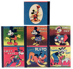 "WALT DISNEY'S STORY OF" SET OF SIX WHITMAN BOOKS.