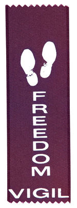 CIVIL RIGHTS 1960s MARCH FOR FREEDOM RIBBON.