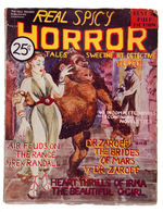 "REAL SPICY HORROR TALES AND SWEETHEART DETECTIVE SECRETS" 1937 PULP PARODY.