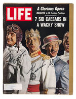 SID CAESAR MULTI-SIGNED "LIFE" MAGAZINE.