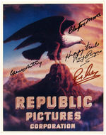 "REPUBLIC PICTURES CORPORATION" WESTERN STARS SIGNED PHOTO.