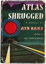AYN RAND SIGNED "ATLAS SHRUGGED" HARDCOVER BOOK.