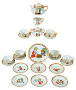 ORPHAN ANNIE EXTENSIVE TEA SET.