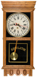 OAK REGULATOR CLOCK.